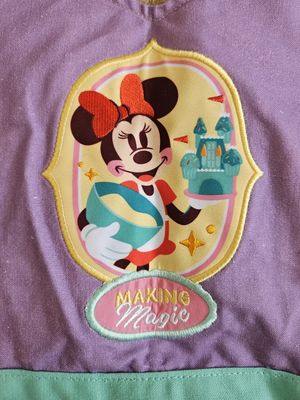 NWT Disney Parks Minnie Making Magic Cupcakes Apron - OS
